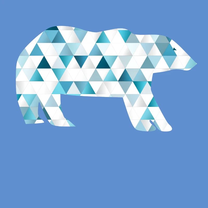 Ours polaire avec triangles