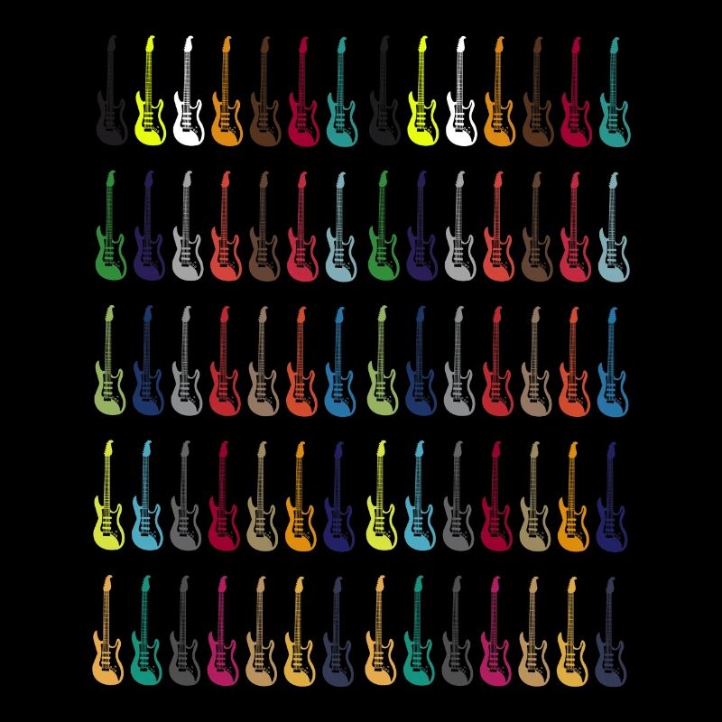 Bunte E-Gitarre Instrument Geschenk