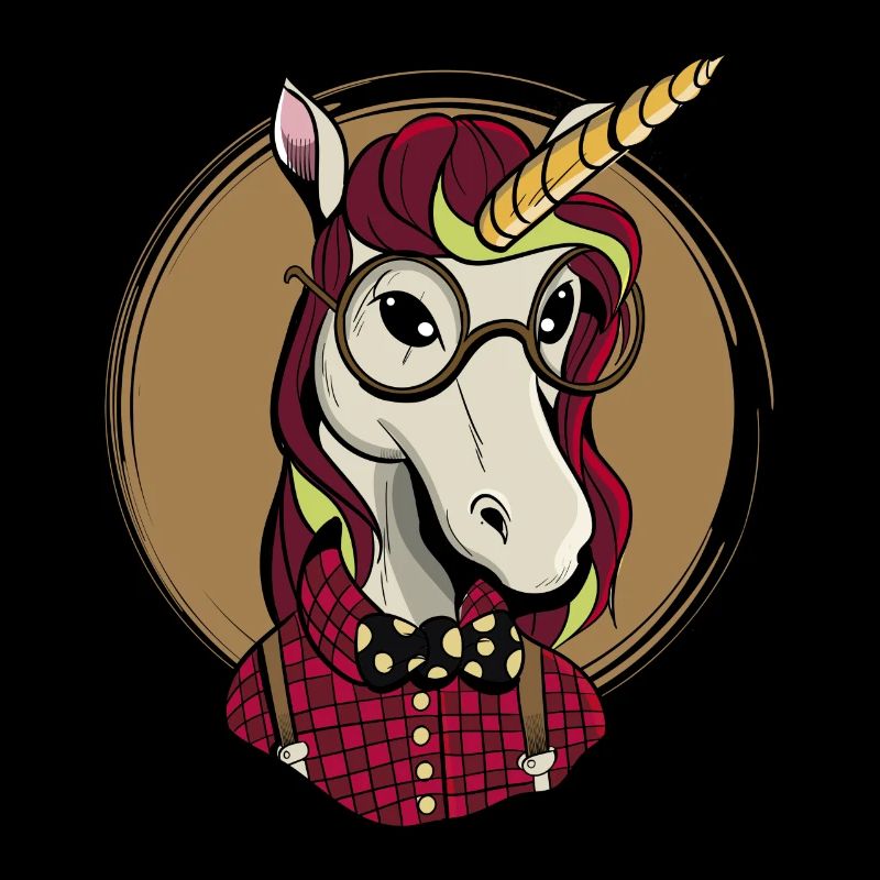 Cheval drôle hipster