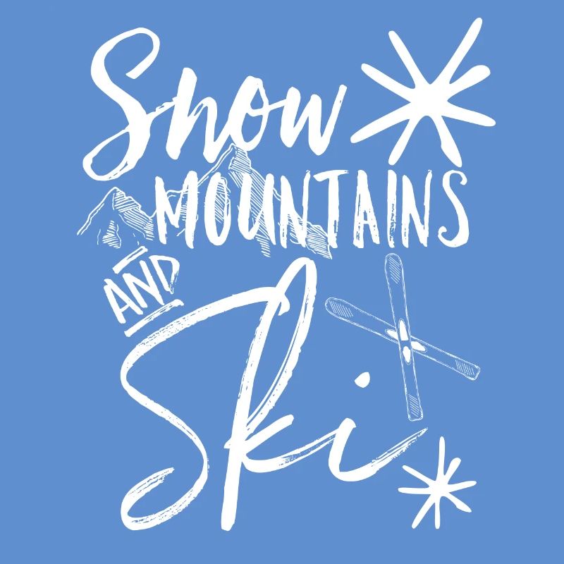 Ski mountain snow