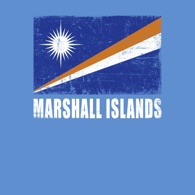 Drapeau des Îles Marshall Grunge Drapeau des Îles Marshall