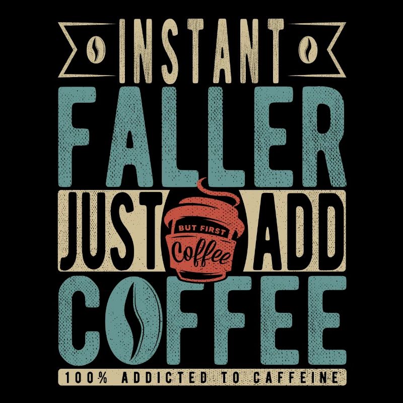 Instant Faller Einfach Kaffee hinzufügen