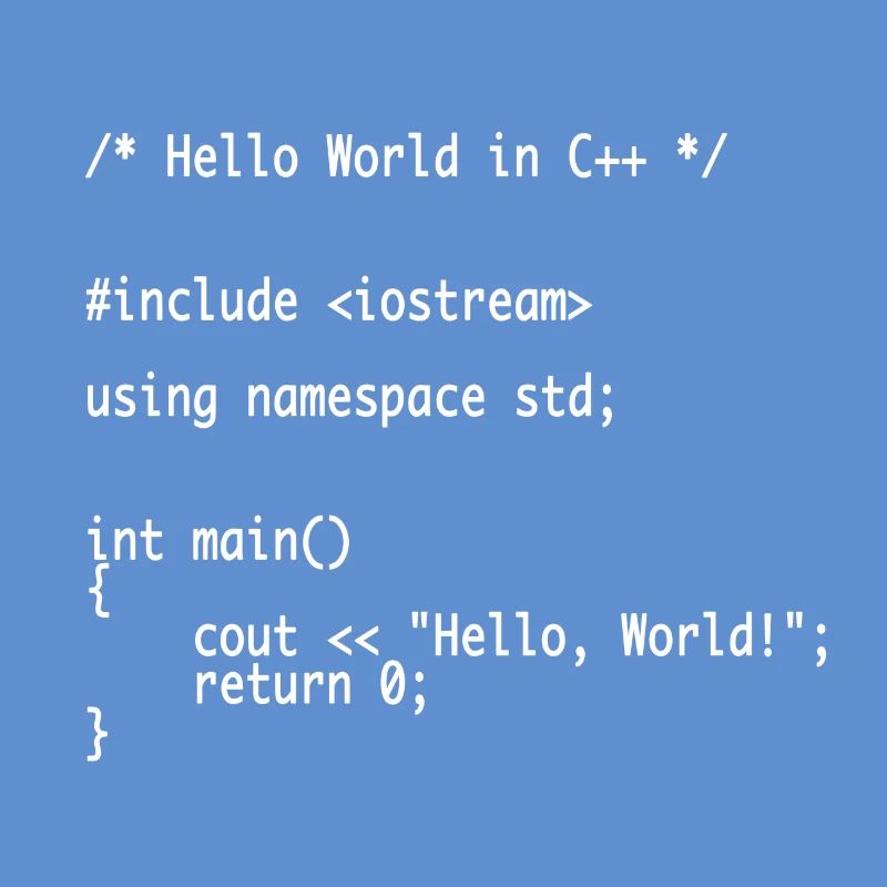 Hello World C++ Programmer Nerd Shirt