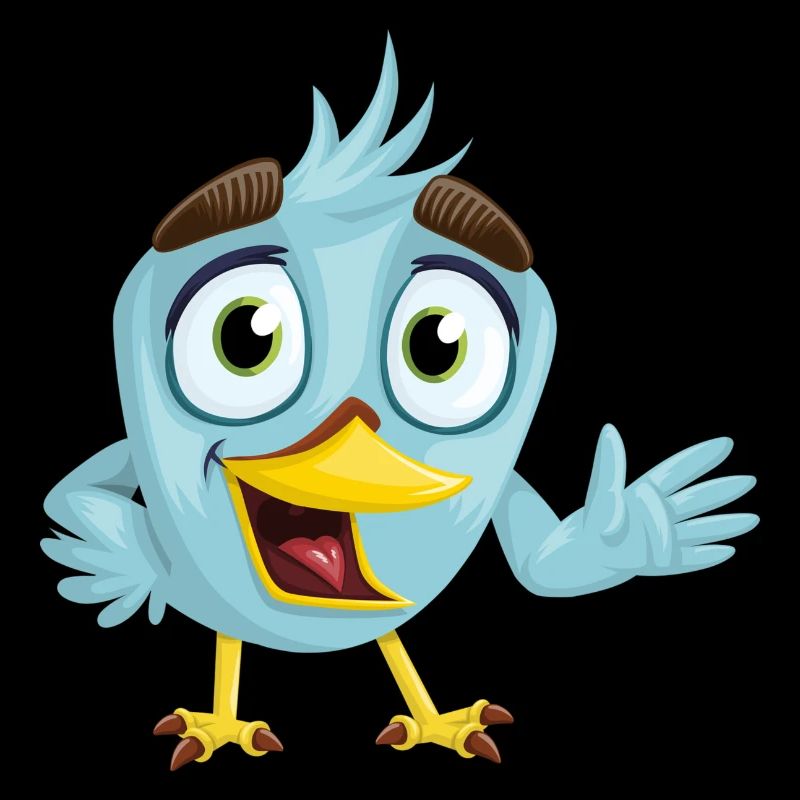 Lustiger blauer Vogel, Geschenkidee