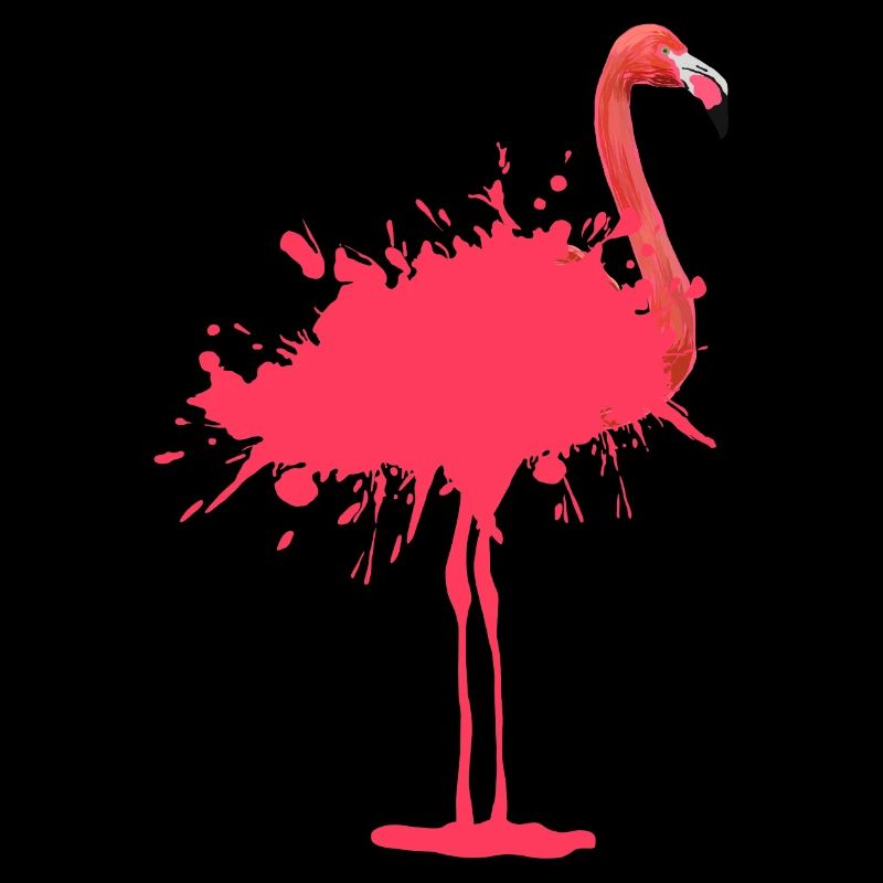 Flamingo - Farbklecks