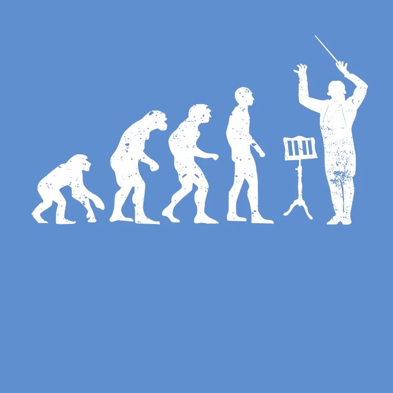 Dirigent Evolution Musiker Geschenkidee
