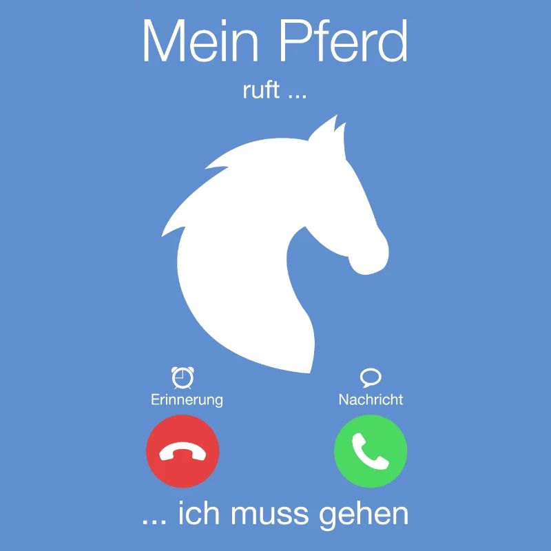 Geschenk Anruf Pferd ruft