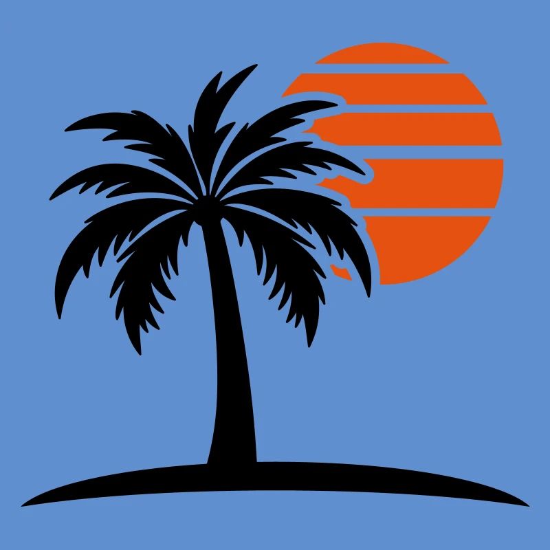 Palm Tree Sun Island