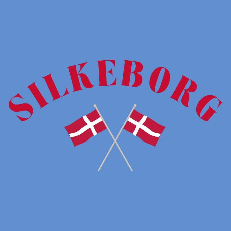 Silkeborg Danemark Drapeaux Design