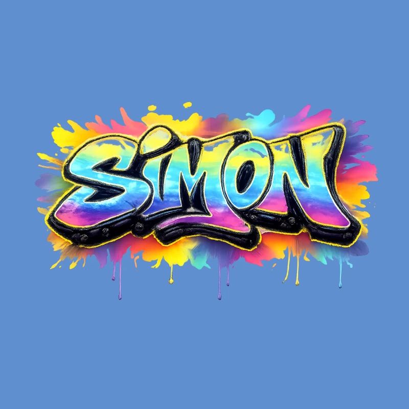 Graffiti SIMON Name Gift Ideal Printable