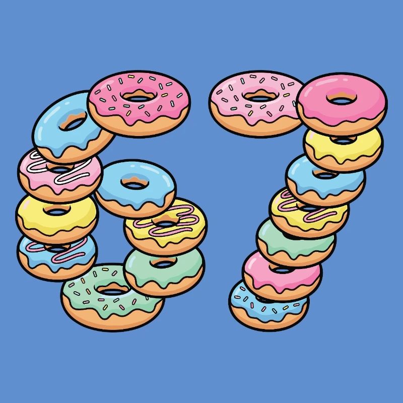 Pastel Donut Stack 67 Pattern