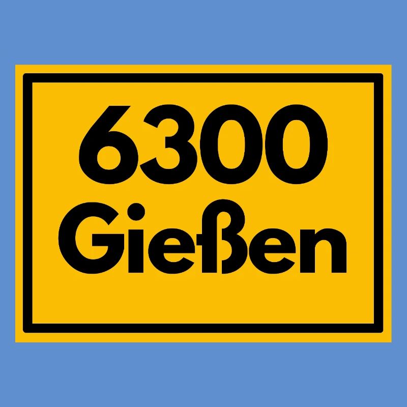 OLD POSTCODE ZIP CODE RETRO 6300 GIESSEN