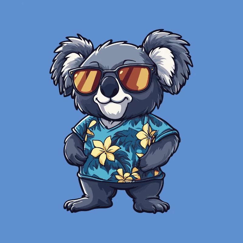 Koala Comic Funny Summer