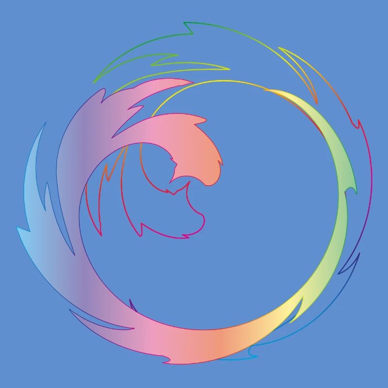 Roue chromatique créative comme cadre de design dynamique