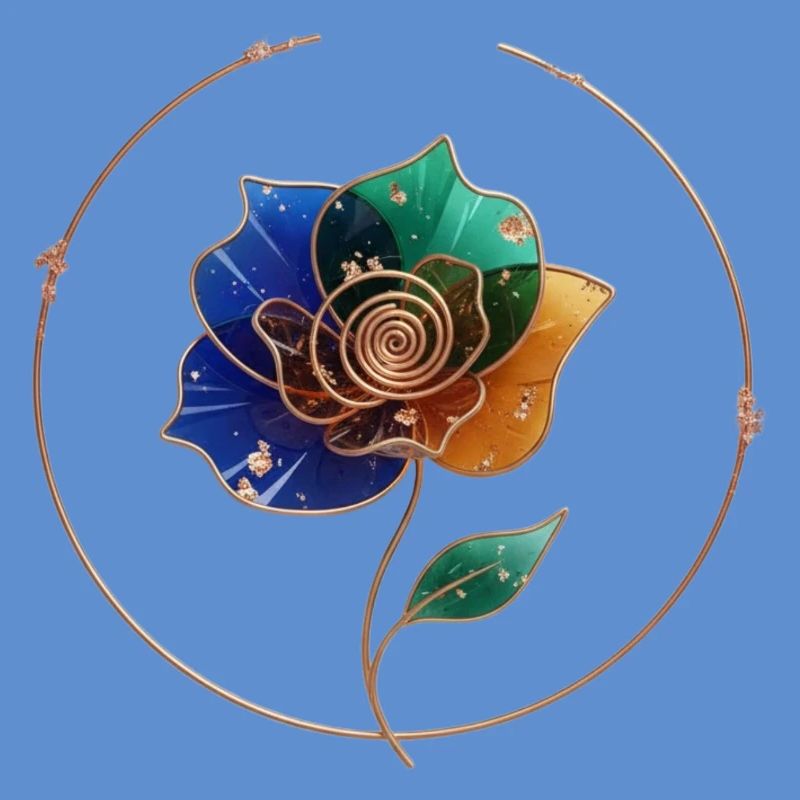 Bague Fleur Jeu de Couleur