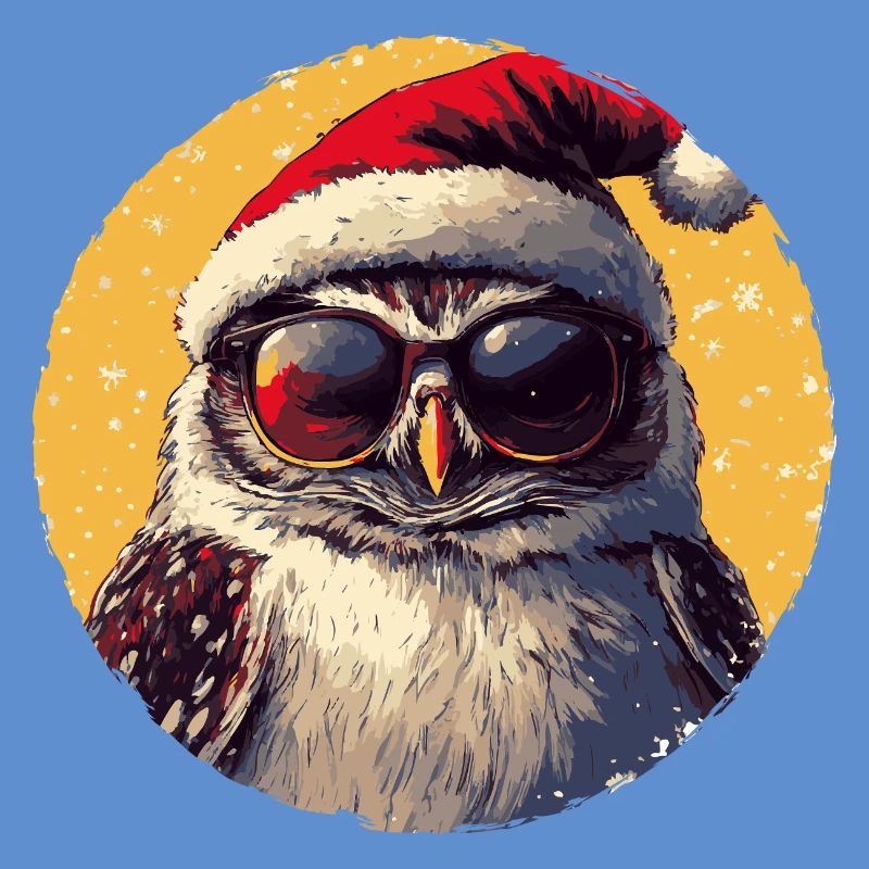 SantaEule mit Sonnenbrille