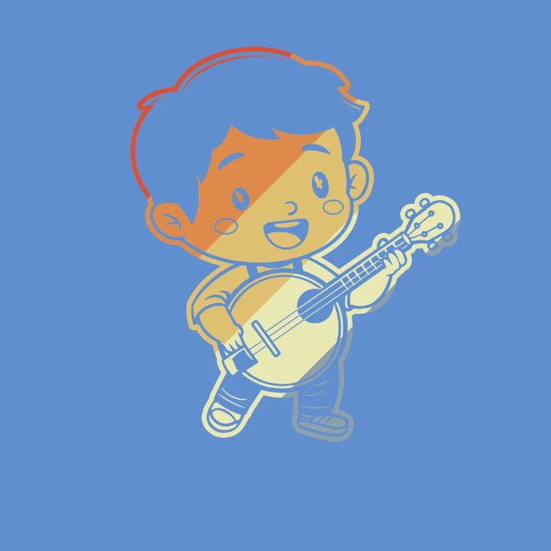 Kleiner Banjoist Comic