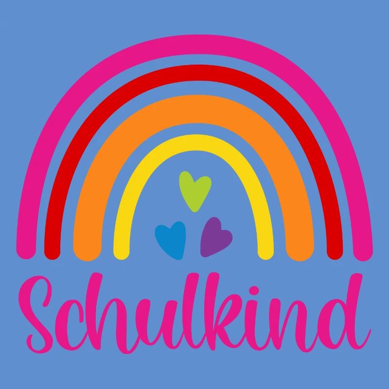 Schulkind Regenbogen Schulanfang Einschulung 2026