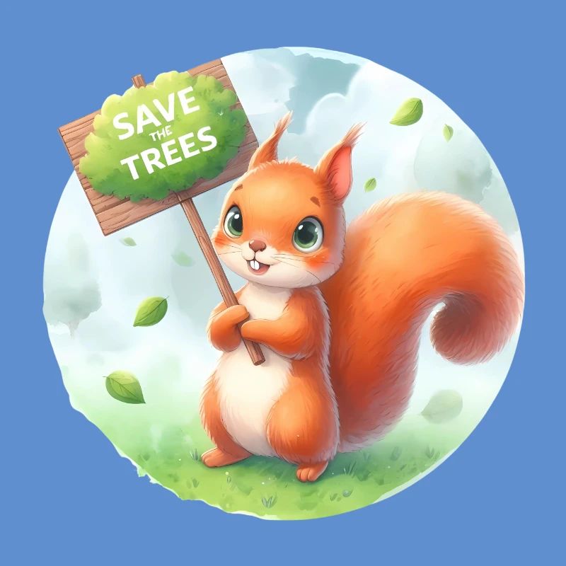 Save the Trees Squirrel