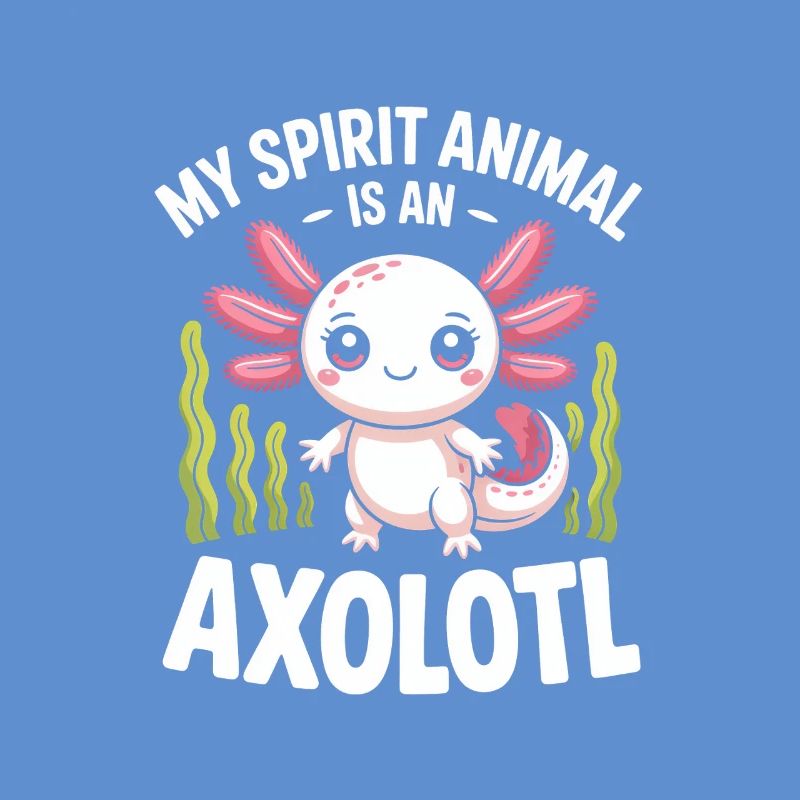 Axolotl Geisttier-Tee