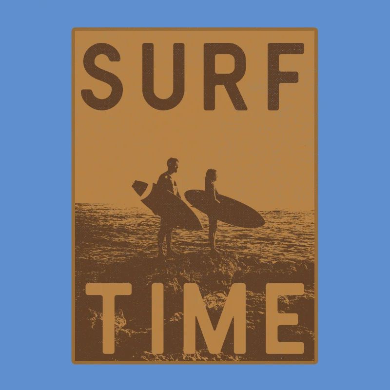 Affiche vintage Surftime