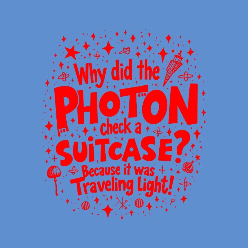 Warum hat das Photon einen Koffer eingecheckt? Lustige Physik