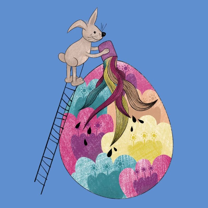 Easter & Easter Egg Colorful Illustration