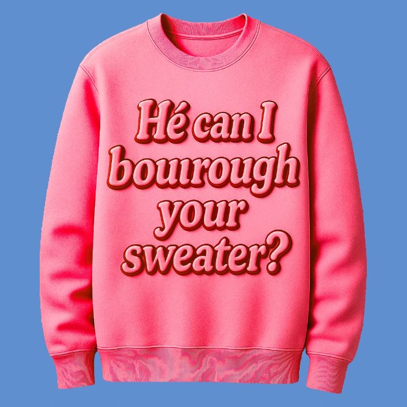 Il peut je t’emprunter ton pull