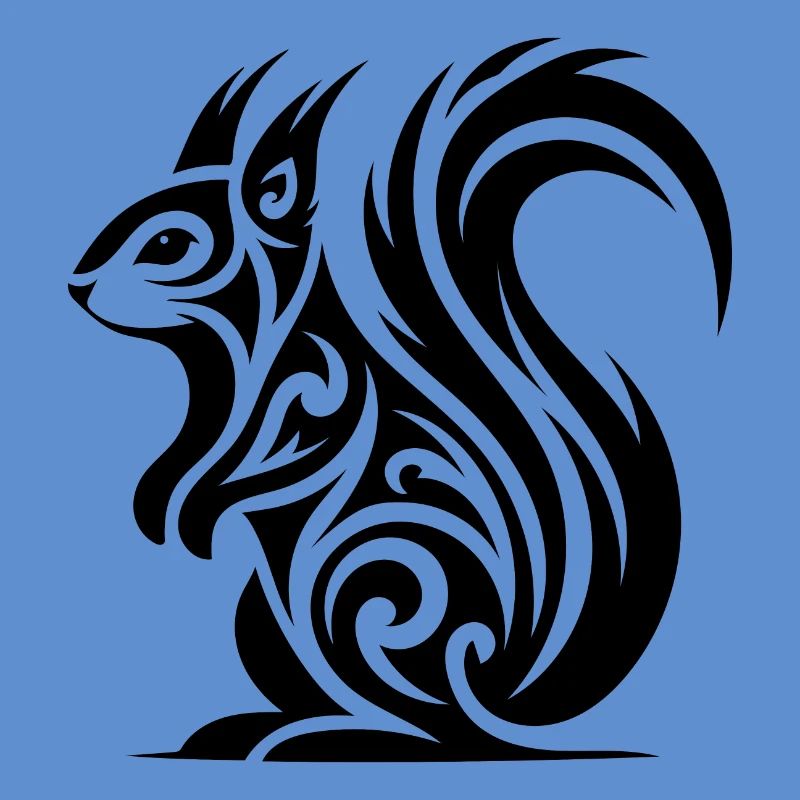 Süsses Eichhörnchen in Tattoo Style