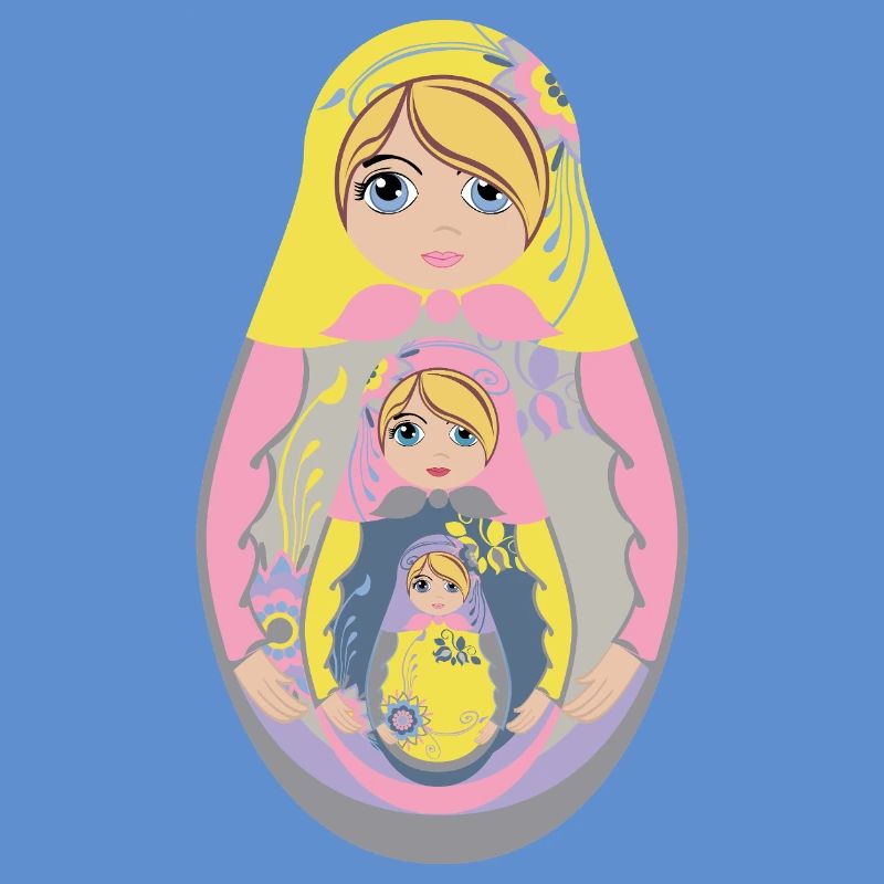 Nesting Matryoshka Doll Design