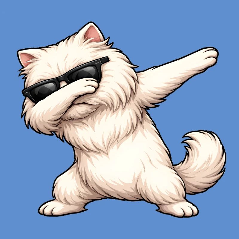 Dab du chat perse