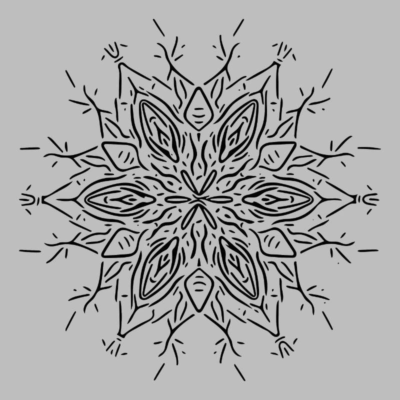 Mandala Flower Lines Shape Pattern