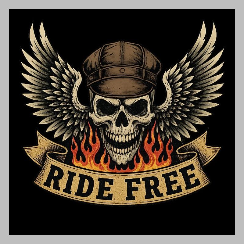 Conception de crâne de motard