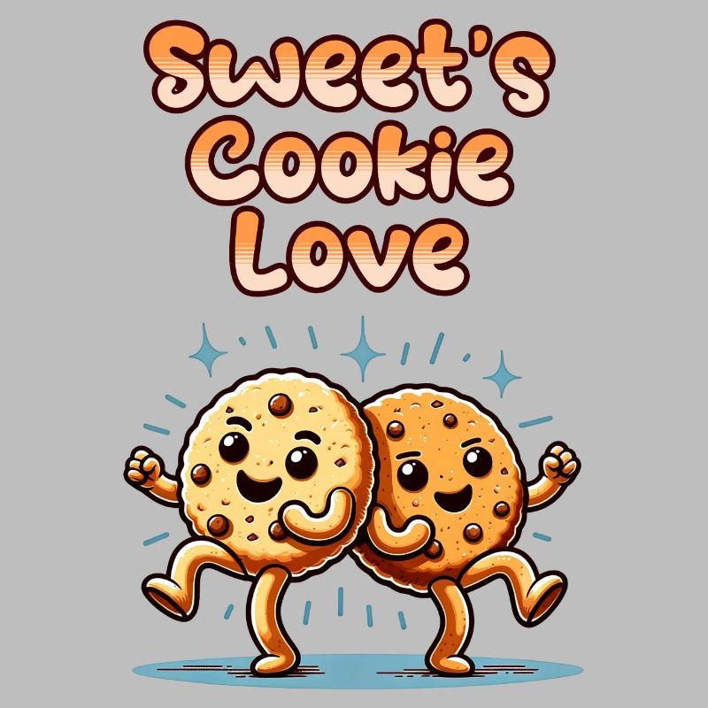 Biscuits mignons Biscuits sucrés Amour danser