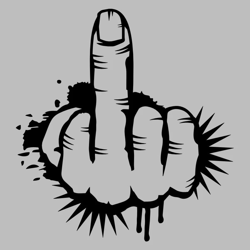 Middle finger Graffiti