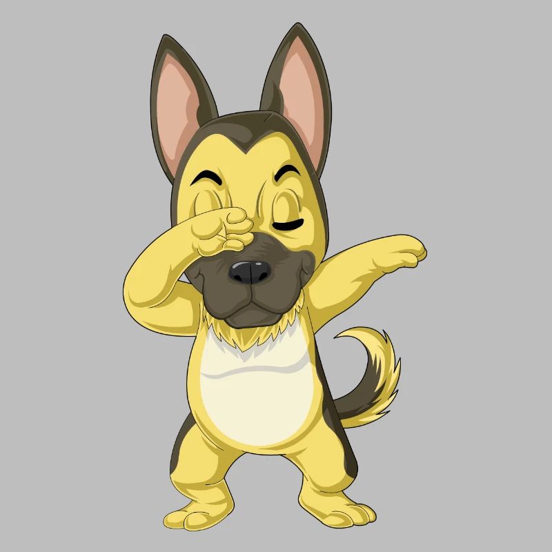 Dabbing German Shepherd