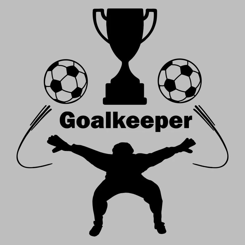 Torwart oder Torwart Schattenfigur Torwart