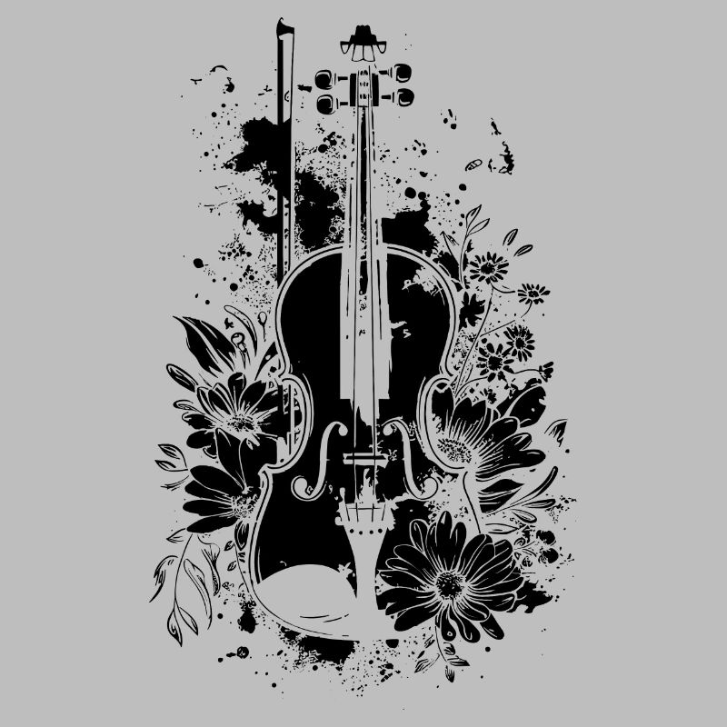 Style de dessin animé de violon
