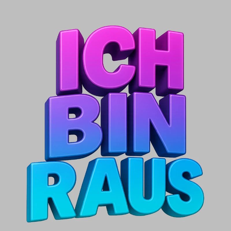 Ich Bin Raus 3D Gradient