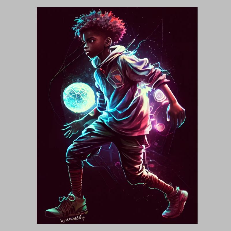 Futuristischer Kinder-Superhelden-Design