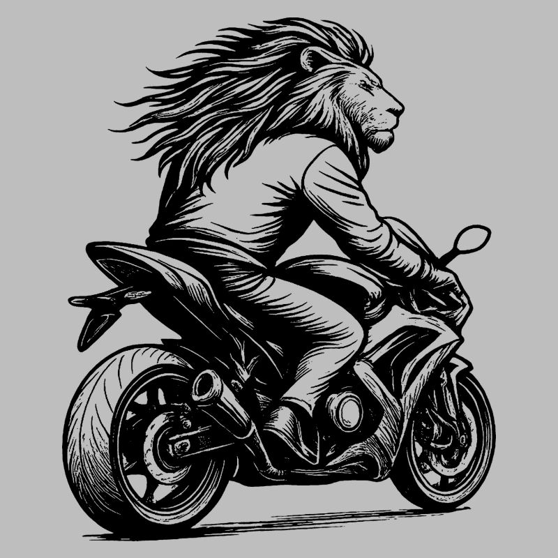 Lio as a biker