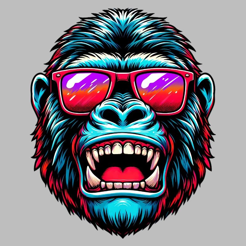 Gorillas mit Sonnenbrille