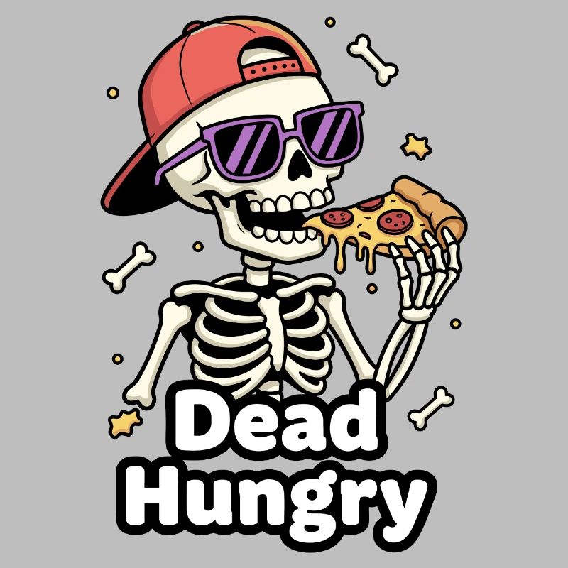 Dead Hungry Skeleton Pizza