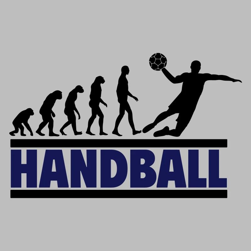 Evolution to a handball player,handball