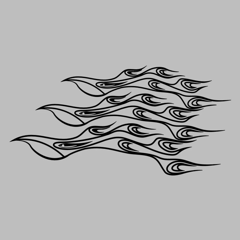 Fire flame formation cool