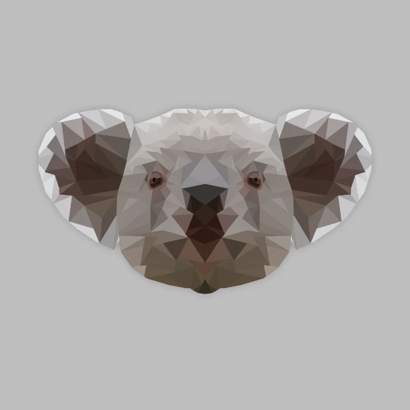 LowPoly koala Bär Tier Design Geschenk