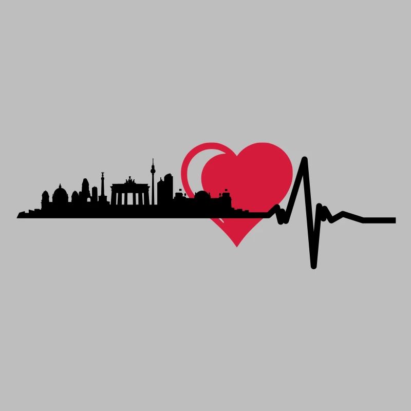 Berlin skyline central cardiac pulse
