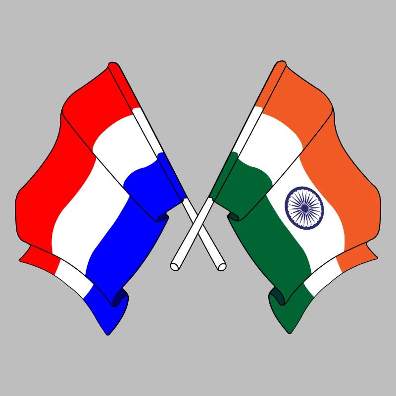 Drapeau des Pays-Bas, drapeau de l’Inde