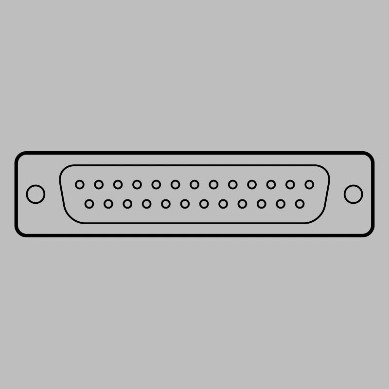 DB 25 Connector Parallel, Drucker