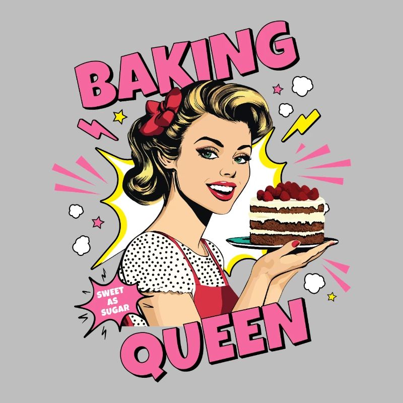 Baking Cake Baking Queen Baking Fairy Baker Pop Art